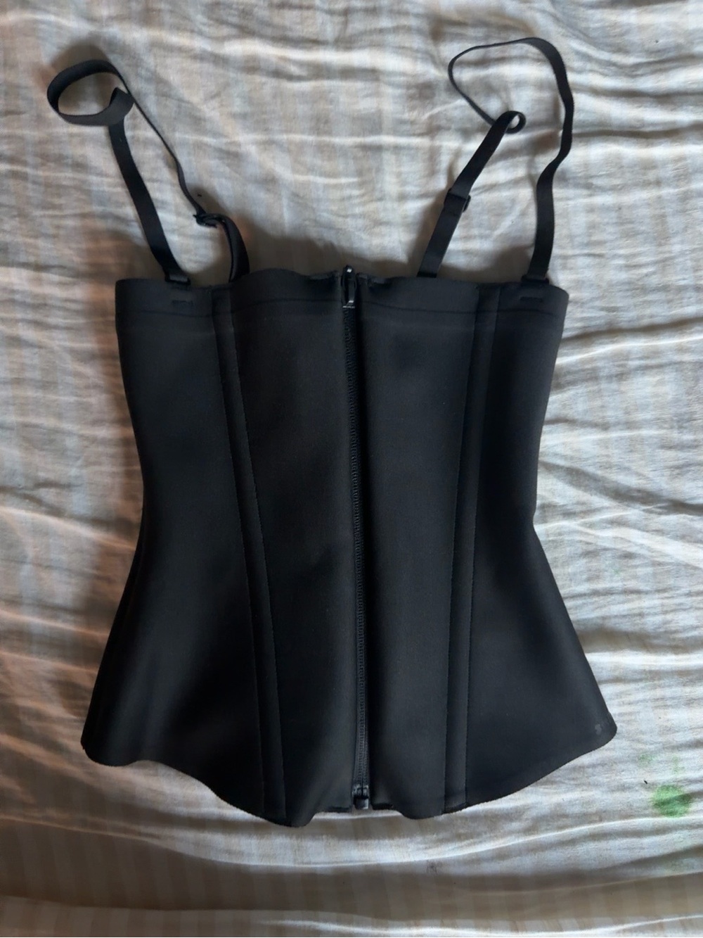 SKIMS Seamless Sculpt Mid Waist Corset Black Onyx Size M Shapewear